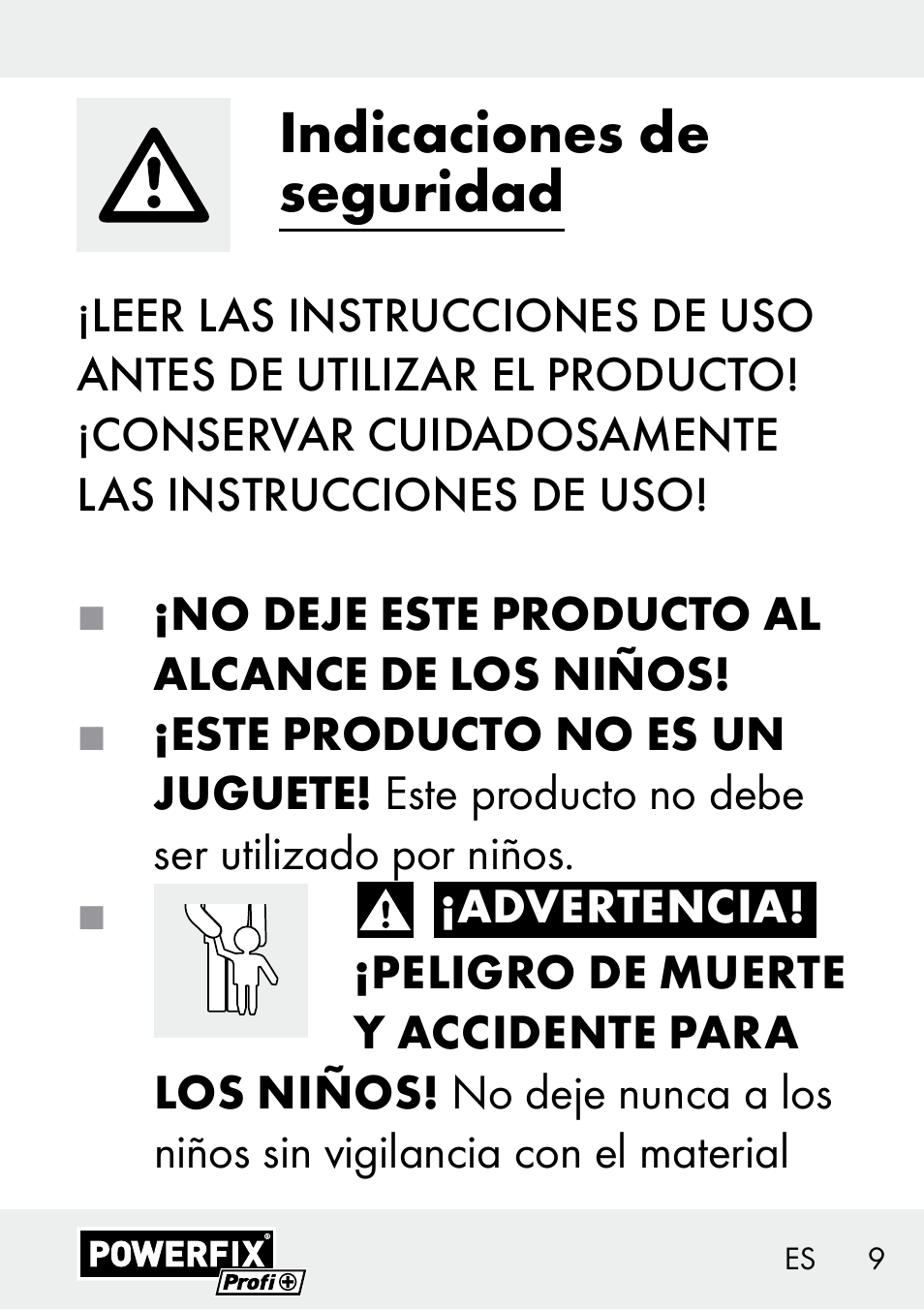 Indicaciones de seguridad | Powerfix Z29621 User Manual | Page 9 / 59