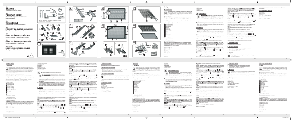 Powerfix Grating User Manual | 2 pages