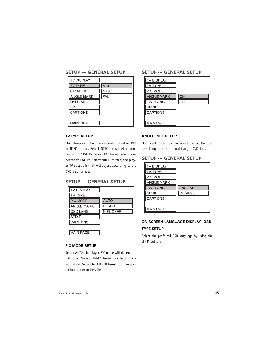 Directed Video DV2600 User Manual | Page 15 / 23