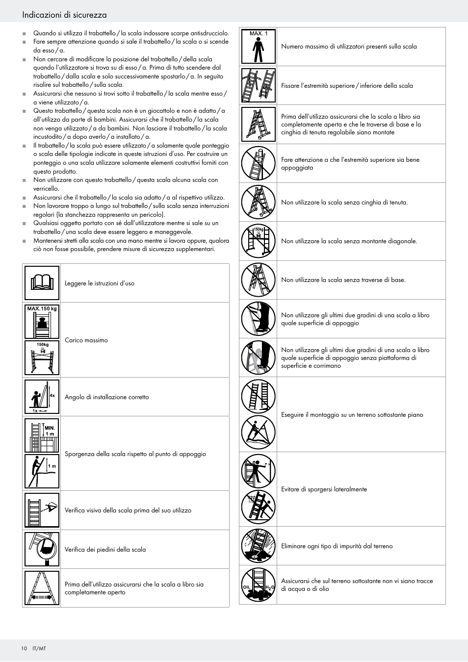 Indicazioni di sicurezza | Powerfix Z29798 User Manual | Page 10 / 30