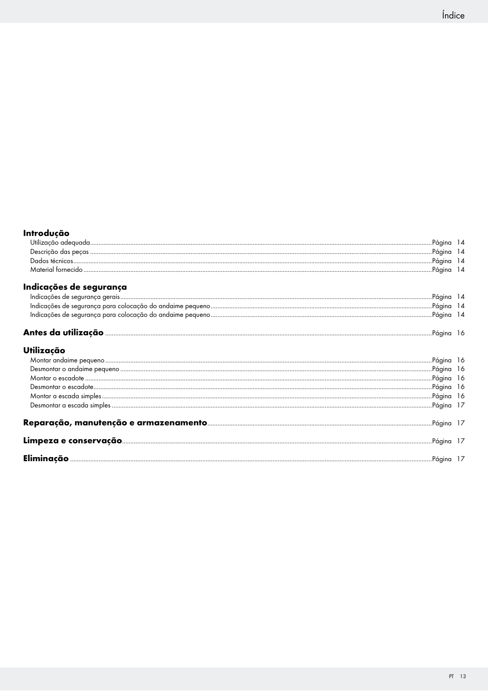 Índice | Powerfix Z29798 User Manual | Page 13 / 30