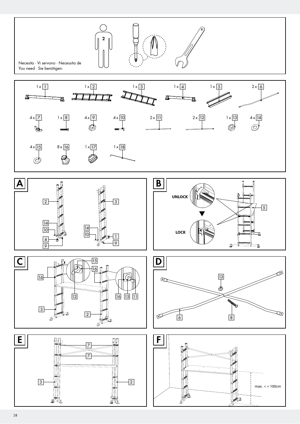 Ab c d | Powerfix Z29798 User Manual | Page 28 / 30