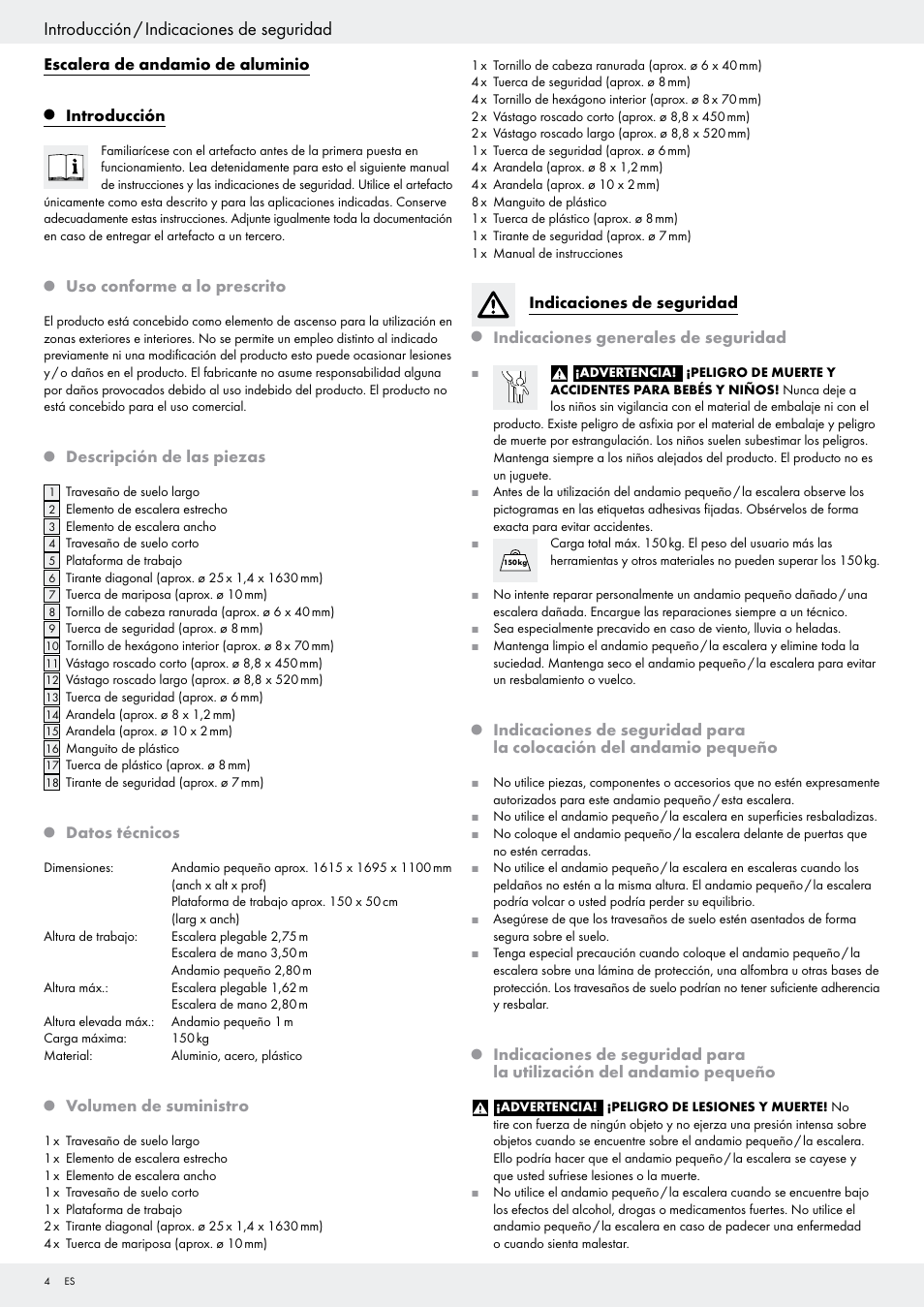 Introducción / indicaciones de seguridad | Powerfix Z29798 User Manual | Page 4 / 30