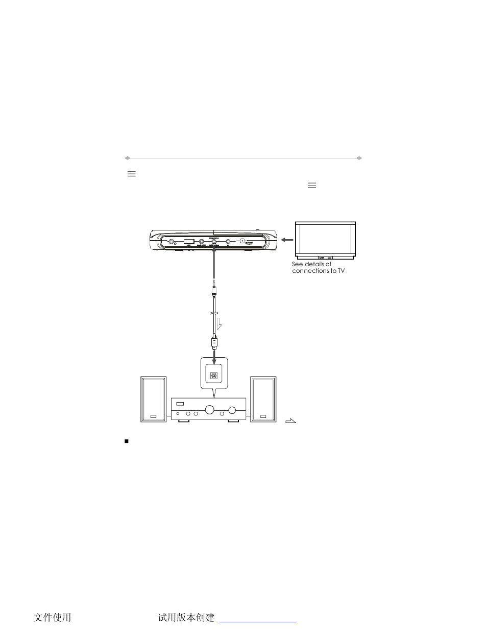 Connecting the player to other devices | Directed Electronics TD850 User Manual | Page 24 / 52