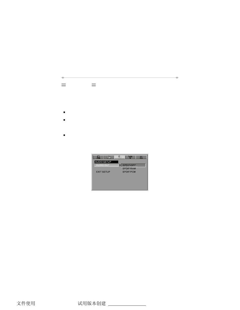 Audio setup | Directed Electronics TD850 User Manual | Page 44 / 52