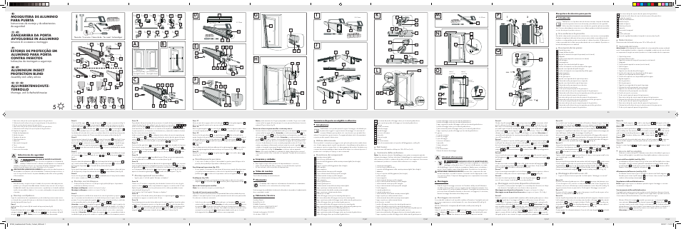 Powerfix Aluminium Insect Protection Blind User Manual | 2 pages