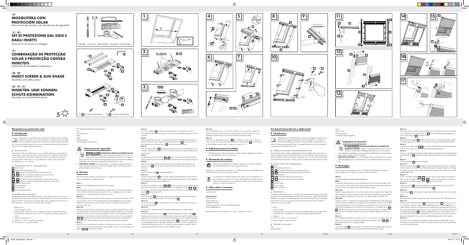 Powerfix InSECT SCrEEn & Sun SHaDE User Manual | 2 pages