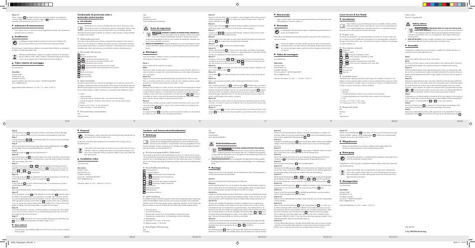 Powerfix InSECT SCrEEn & Sun SHaDE User Manual | Page 2 / 2