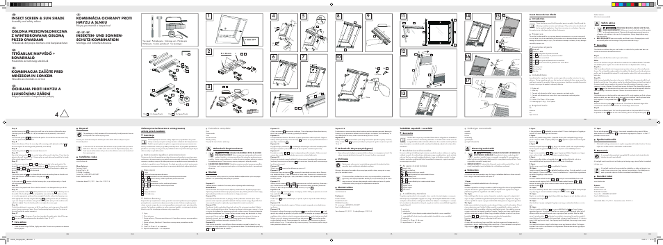 Powerfix InSECT SCrEEn & Sun SHaDE User Manual | 2 pages