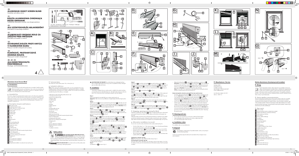 Powerfix ALUMINIUM INSECT SCREEN BLIND User Manual | 4 pages