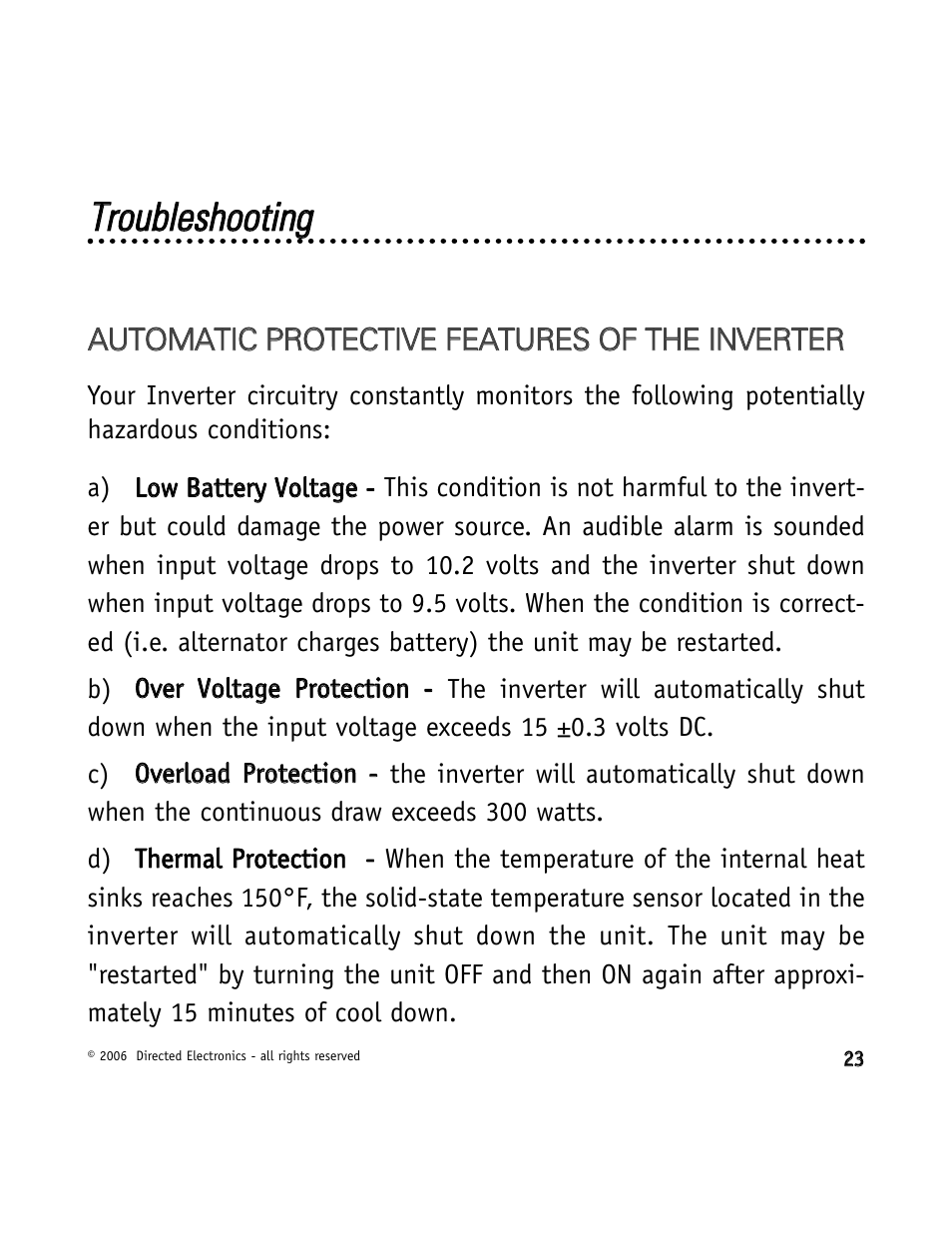 Directed Video VDC301 User Manual | Page 23 / 30