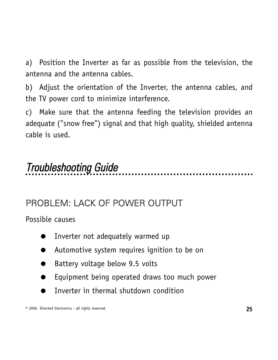 Directed Video VDC301 User Manual | Page 25 / 30