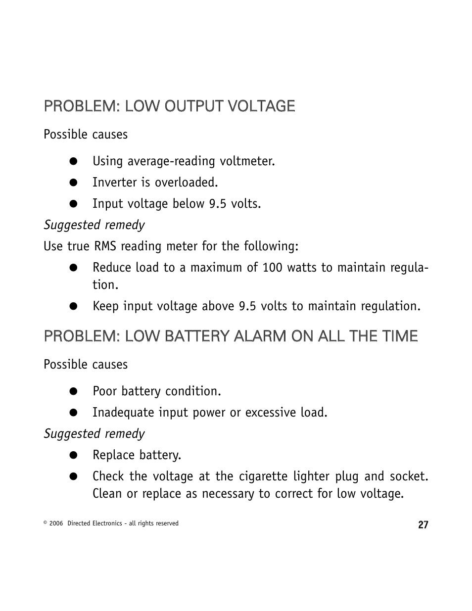 Directed Video VDC301 User Manual | Page 27 / 30