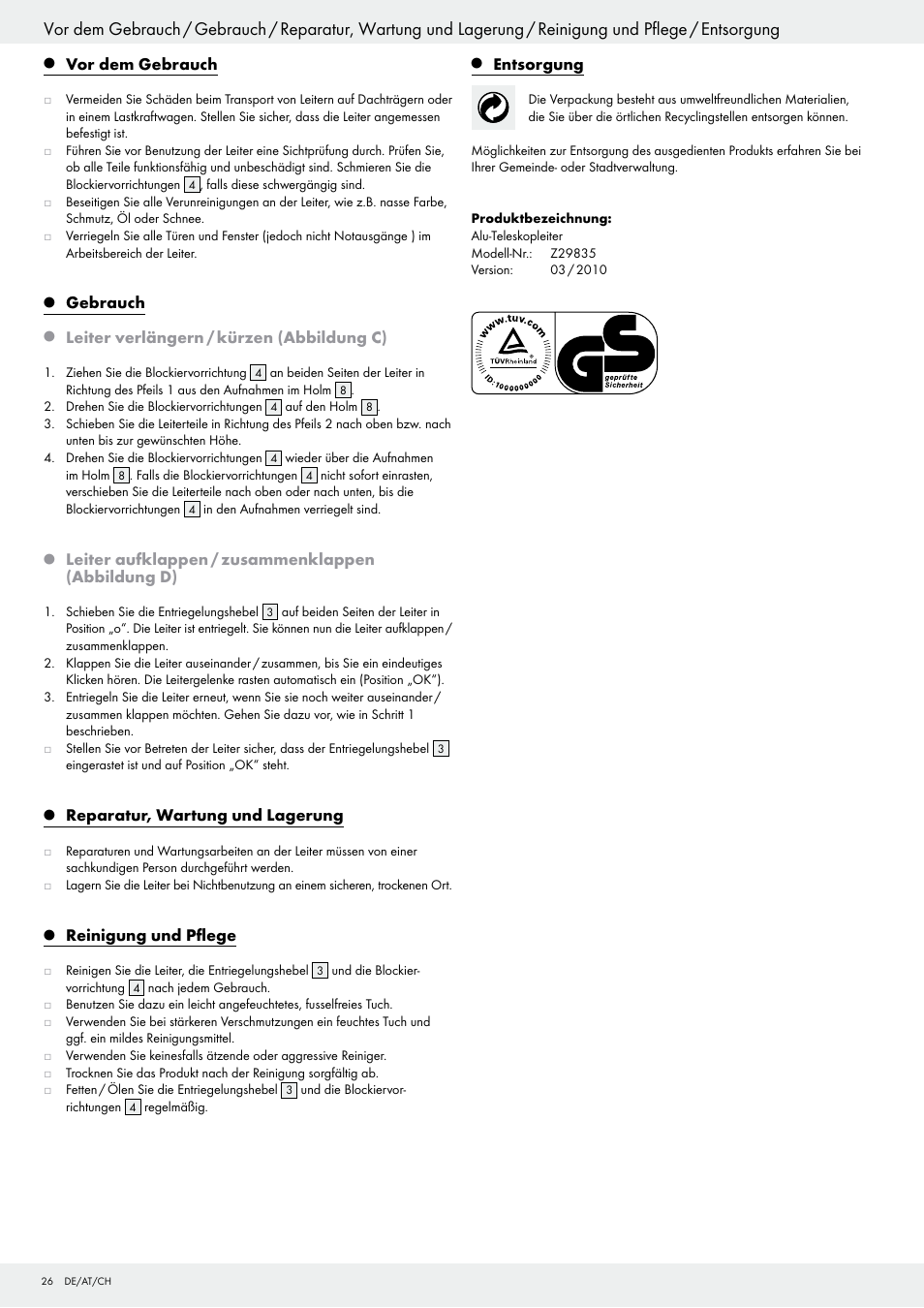 Powerfix Z29835 User Manual | Page 26 / 28
