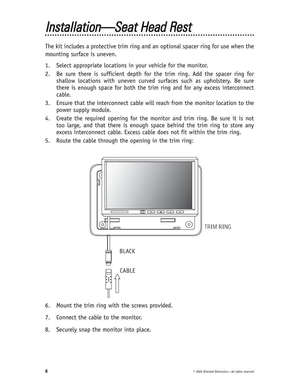 Directed Video HVM700 User Manual | Page 6 / 16