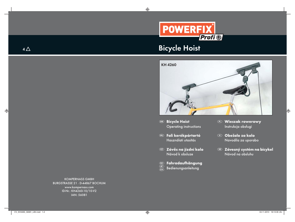 Powerfix KH 4260 User Manual | 57 pages