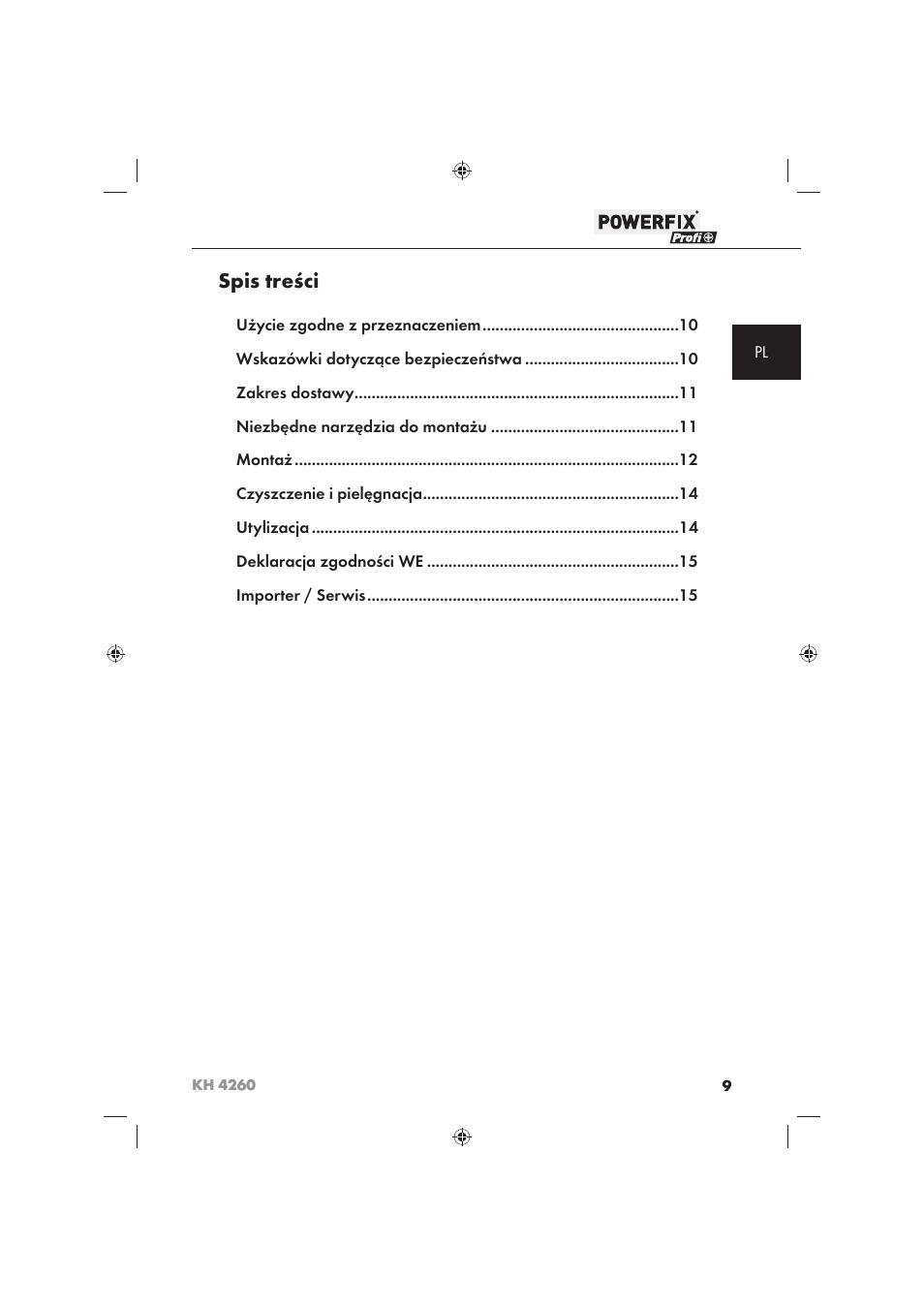 Powerfix KH 4260 User Manual | Page 10 / 57