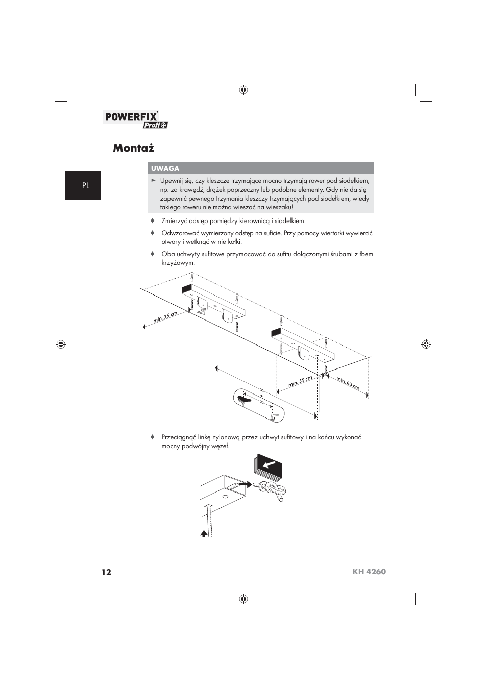 Montaż | Powerfix KH 4260 User Manual | Page 13 / 57