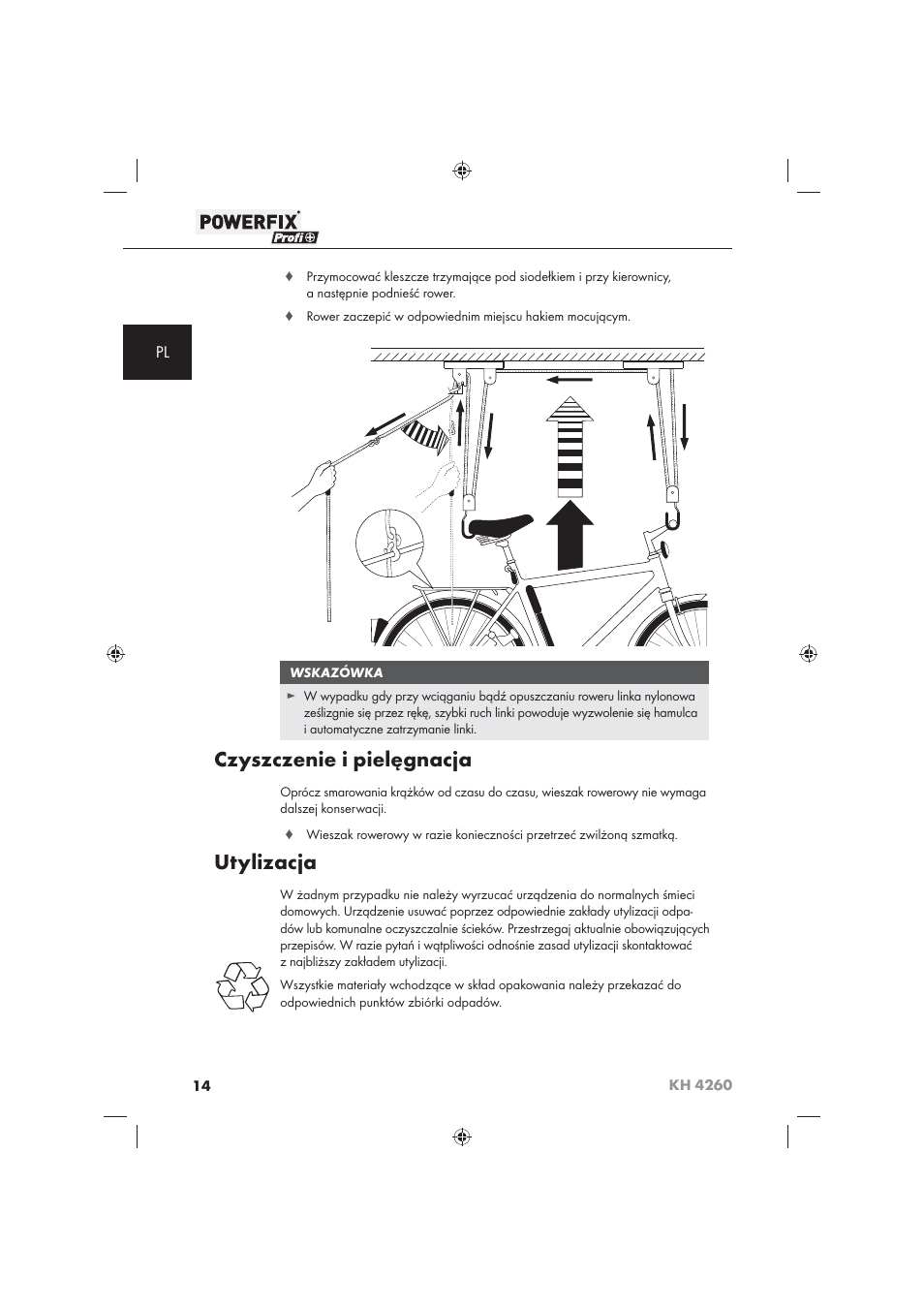 Czyszczenie i pielęgnacja, Utylizacja | Powerfix KH 4260 User Manual | Page 15 / 57