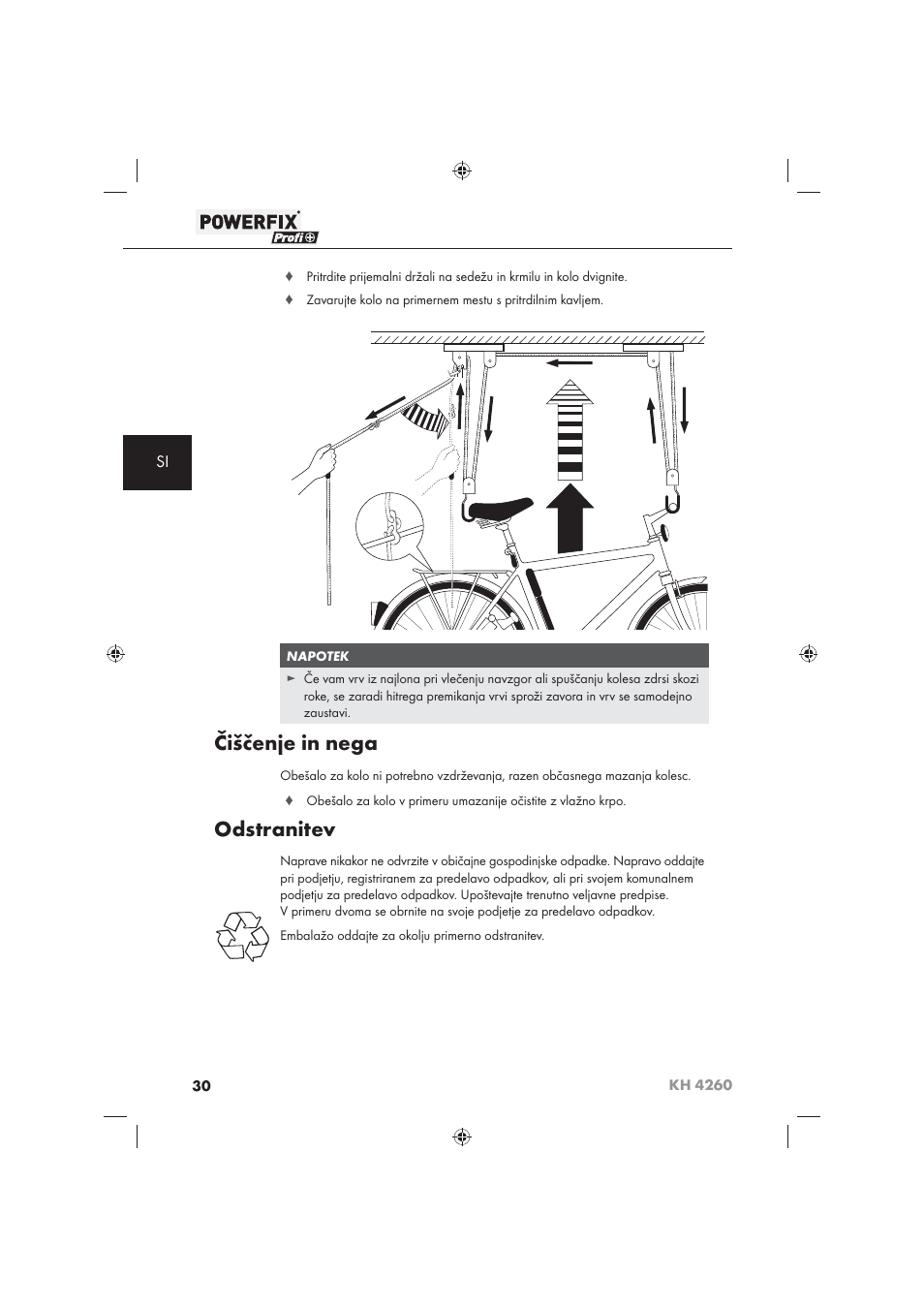 Čiščenje in nega, Odstranitev | Powerfix KH 4260 User Manual | Page 31 / 57
