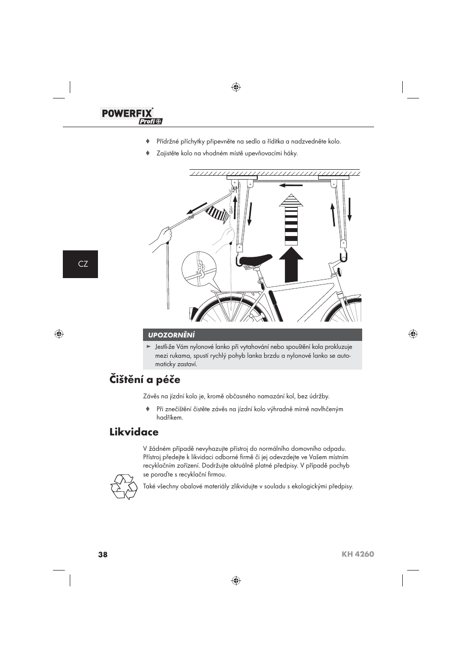 Čištění a péče, Likvidace | Powerfix KH 4260 User Manual | Page 39 / 57