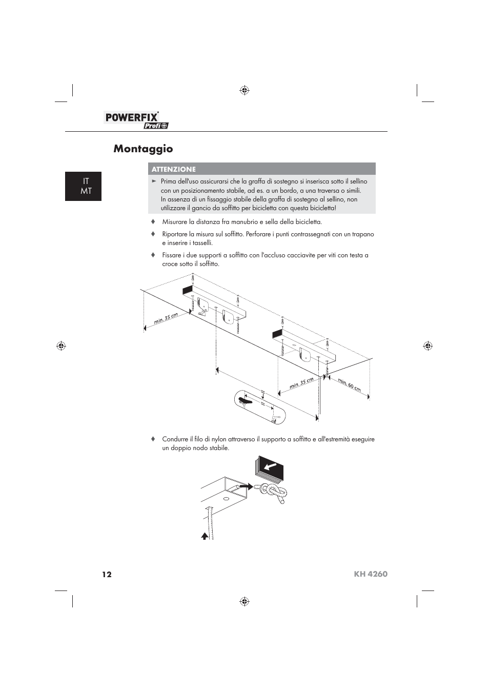 Montaggio, It mt | Powerfix KH 4260 User Manual | Page 13 / 41