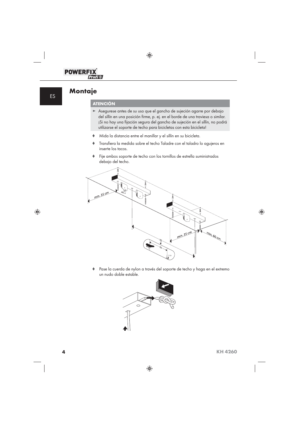 Montaje | Powerfix KH 4260 User Manual | Page 5 / 41