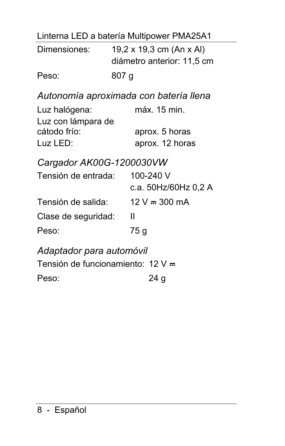 Powerfix PMA25A1 User Manual | Page 9 / 68