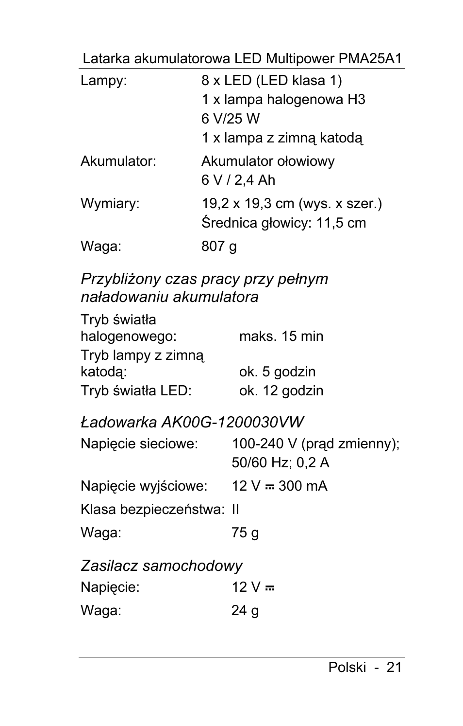 Powerfix PMA25A1 User Manual | Page 22 / 94