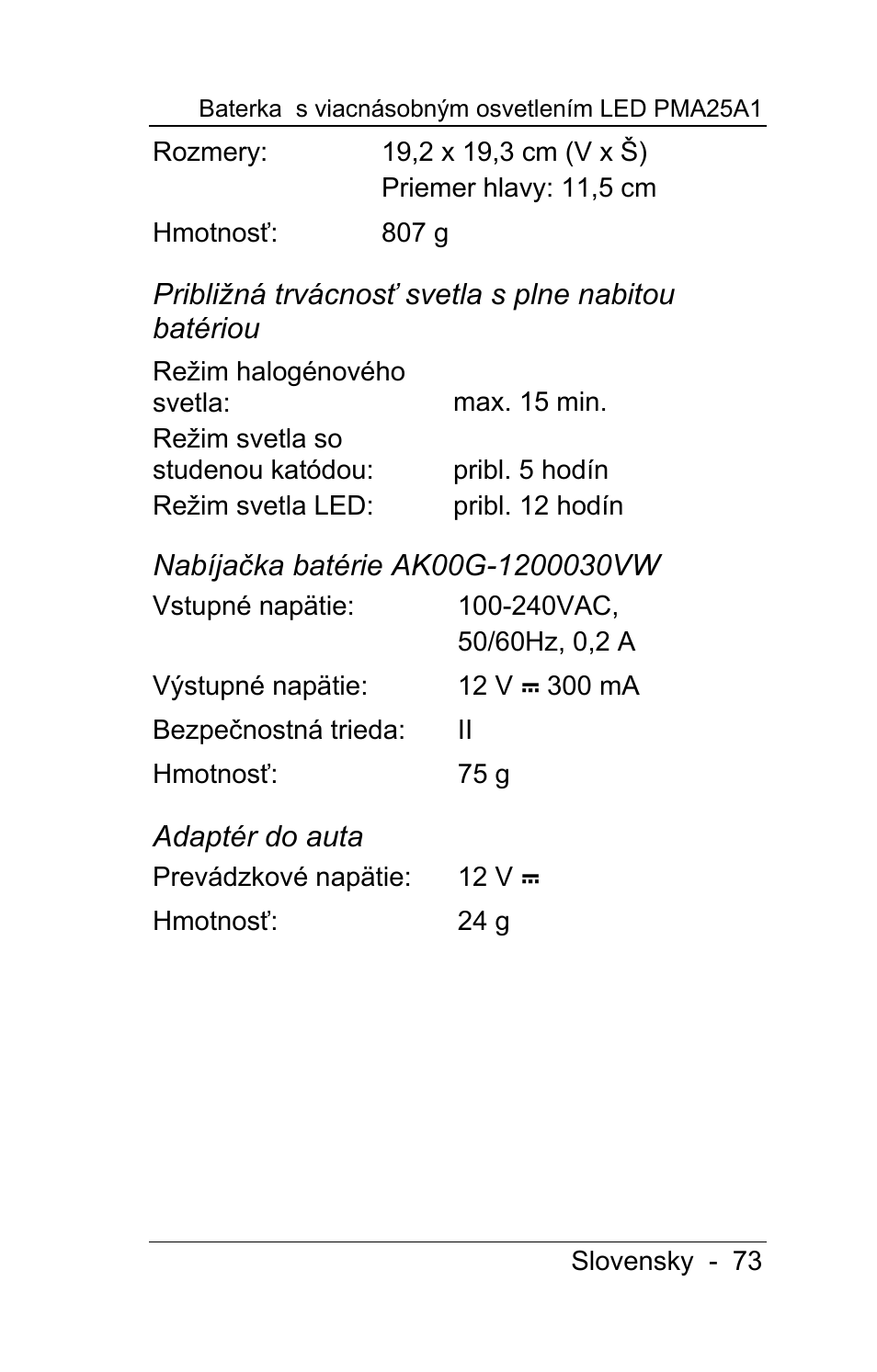 Powerfix PMA25A1 User Manual | Page 74 / 94