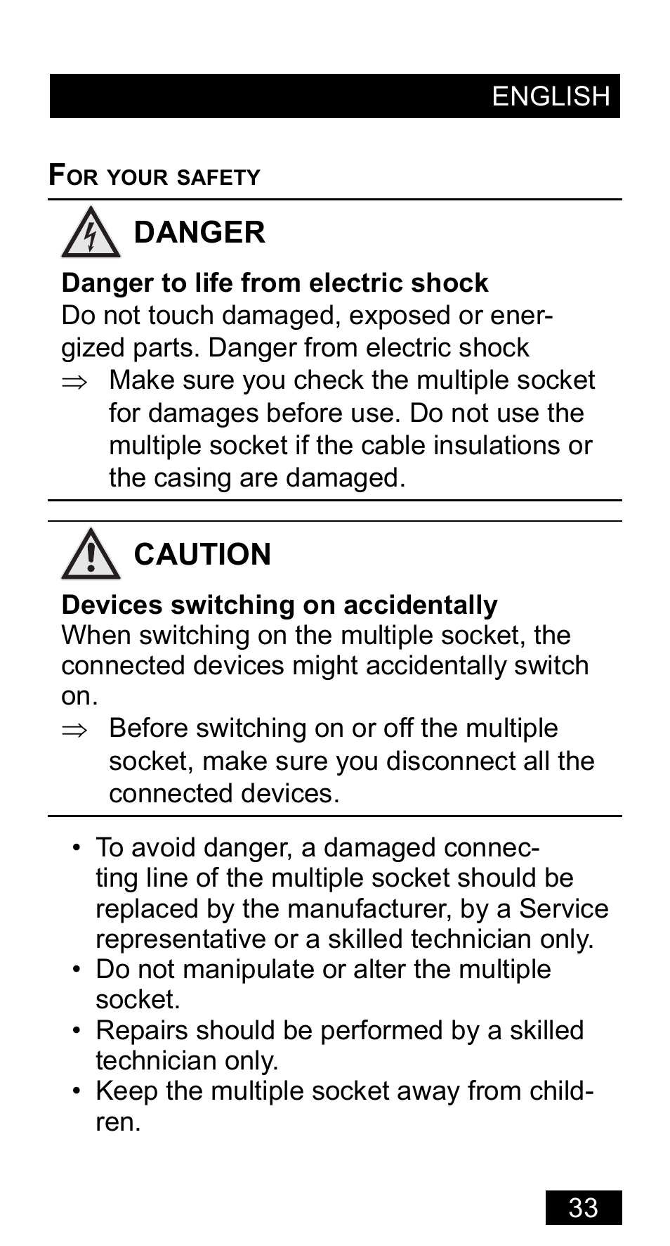 Powerfix Extension Lead User Manual | Page 34 / 52