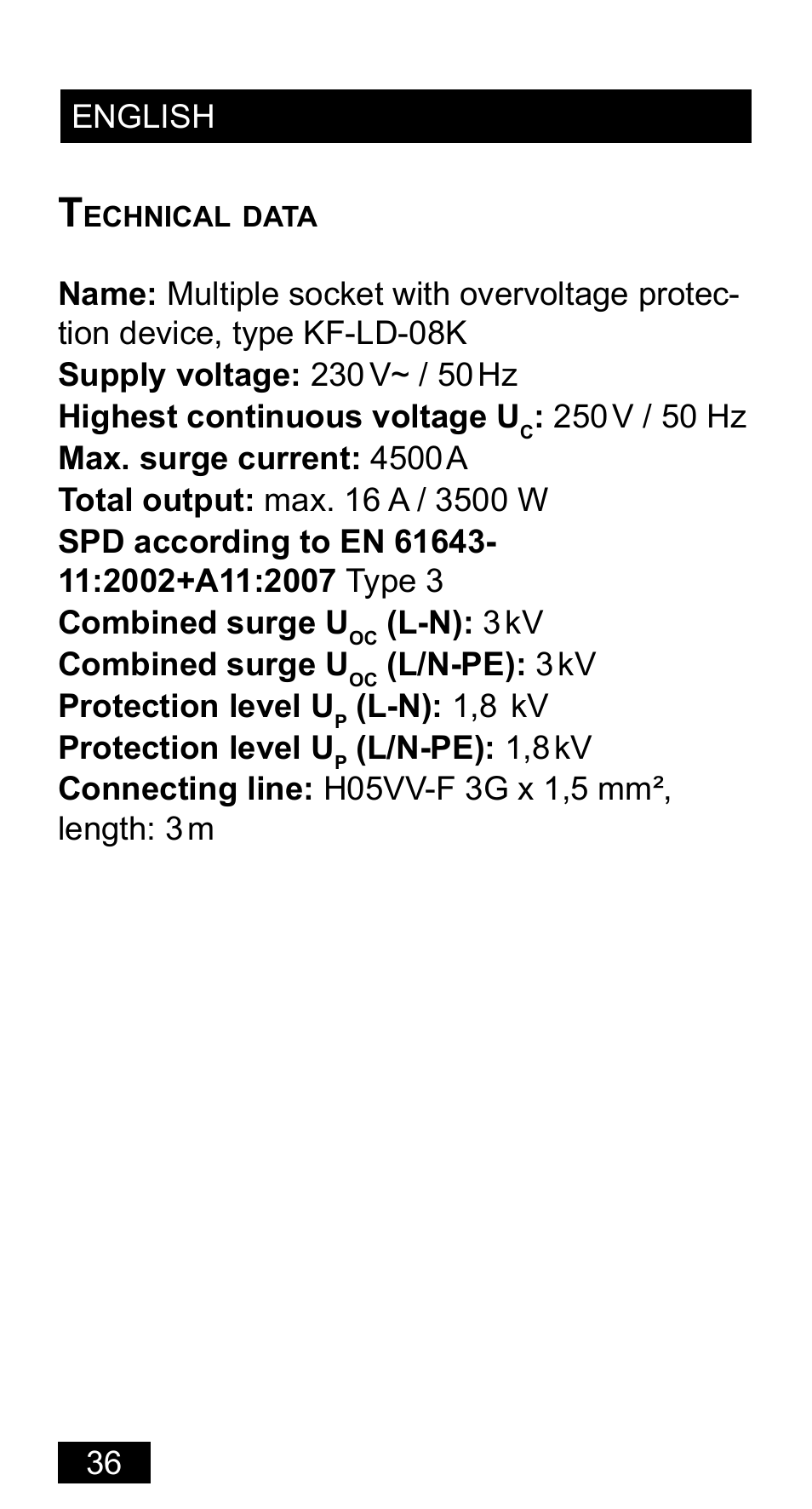 Powerfix Extension Lead User Manual | Page 37 / 52