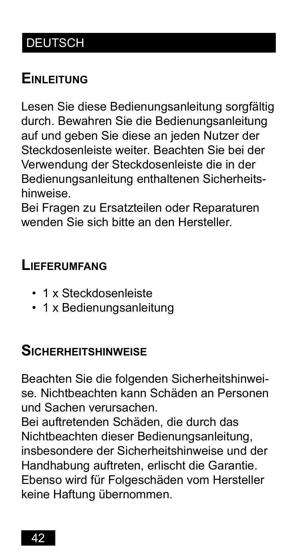 Powerfix Extension Lead User Manual | Page 43 / 52