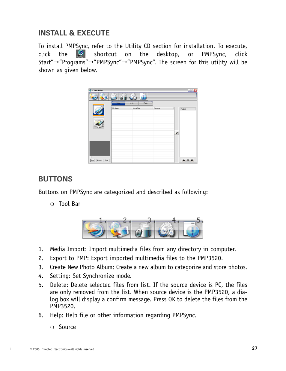 Directed Video Portable Media Player User Manual | Page 27 / 70