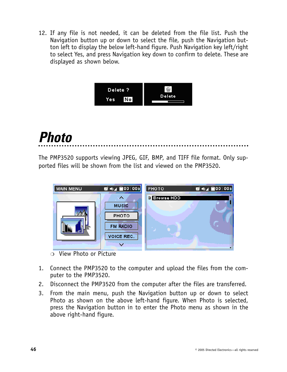 Photo | Directed Video Portable Media Player User Manual | Page 46 / 70