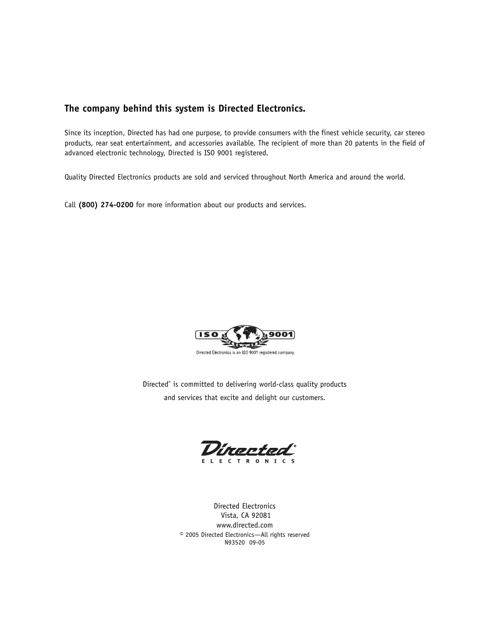 Directed Video Portable Media Player User Manual | Page 70 / 70