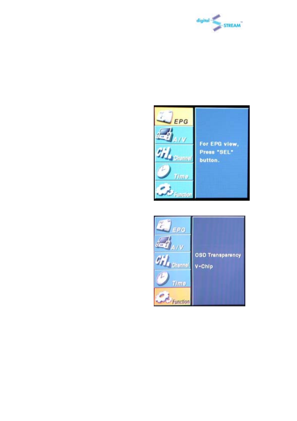 22 setting up the v-chip lock | Digital Stream DST-HD1100E User Manual | Page 41 / 49