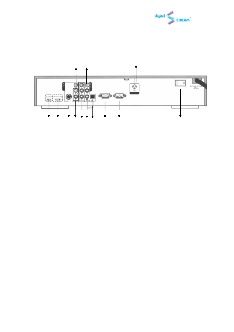 2 rear panel jacks | Digital Stream DST-HD1100E User Manual | Page 5 / 49