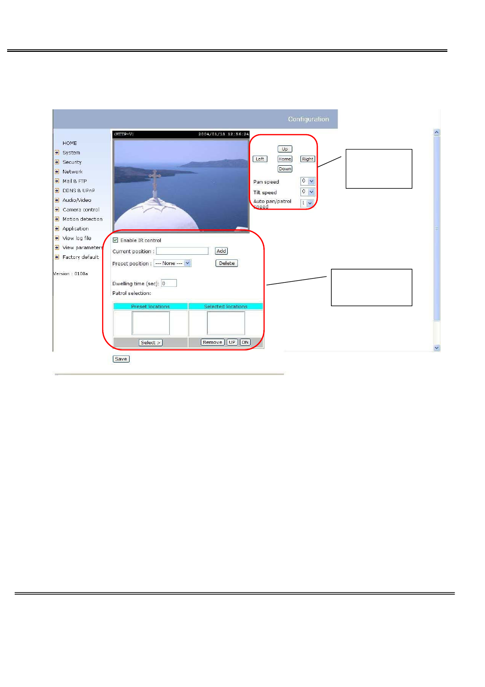 Camera control | Chenbro MPEG4 User Manual | Page 40 / 64