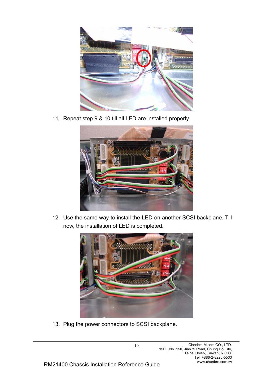 Chenbro Chassis RM21400 User Manual | Page 15 / 17