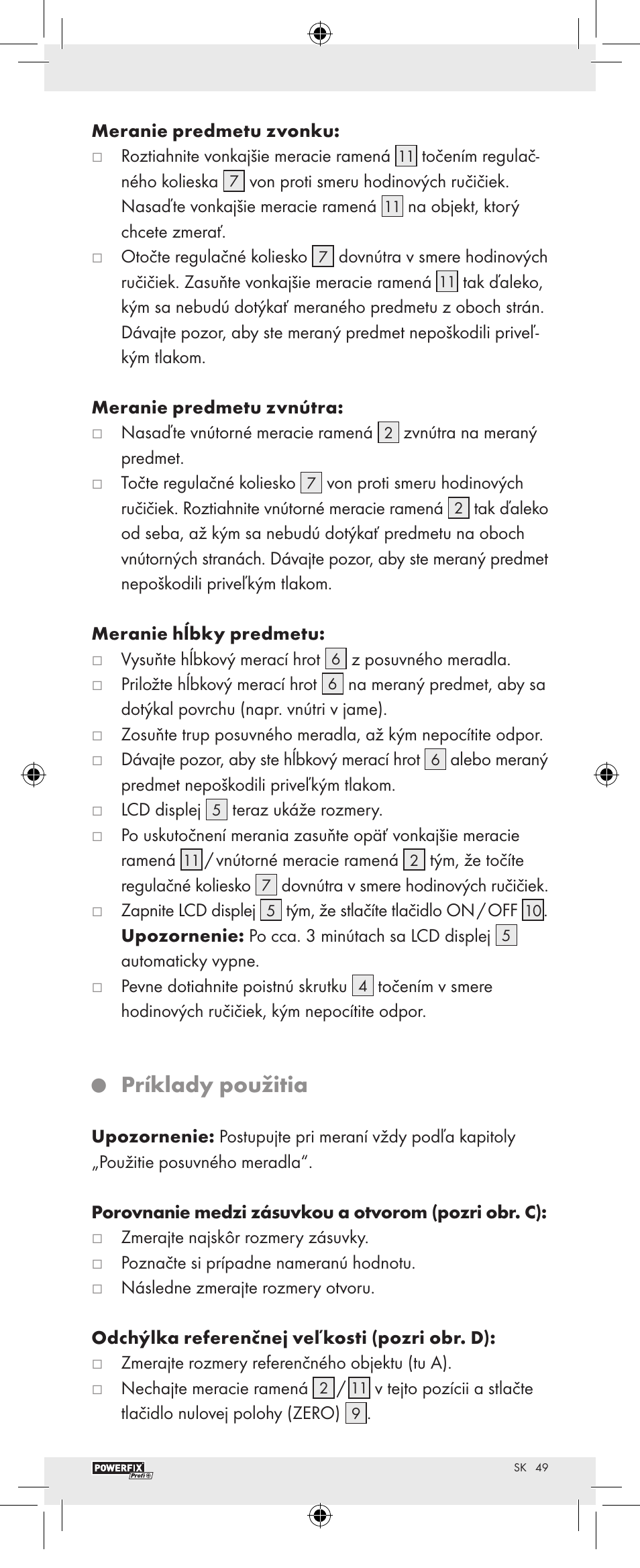 Príklady použitia | Powerfix Z22855 User Manual | Page 51 / 62