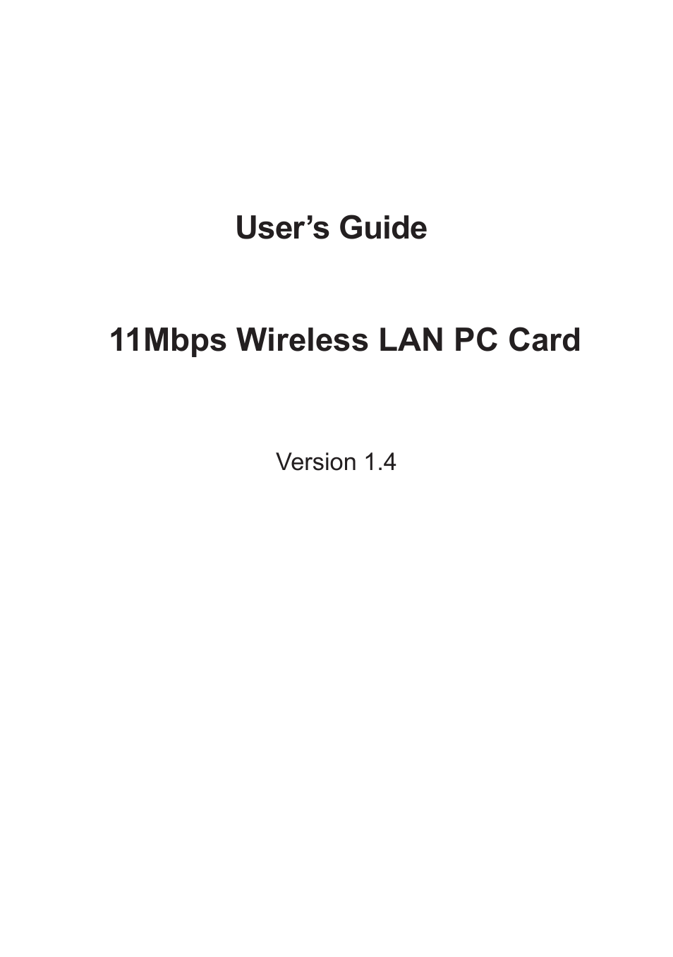 Chenbro Wireless LAN PC Card 11Mbps User Manual | 30 pages