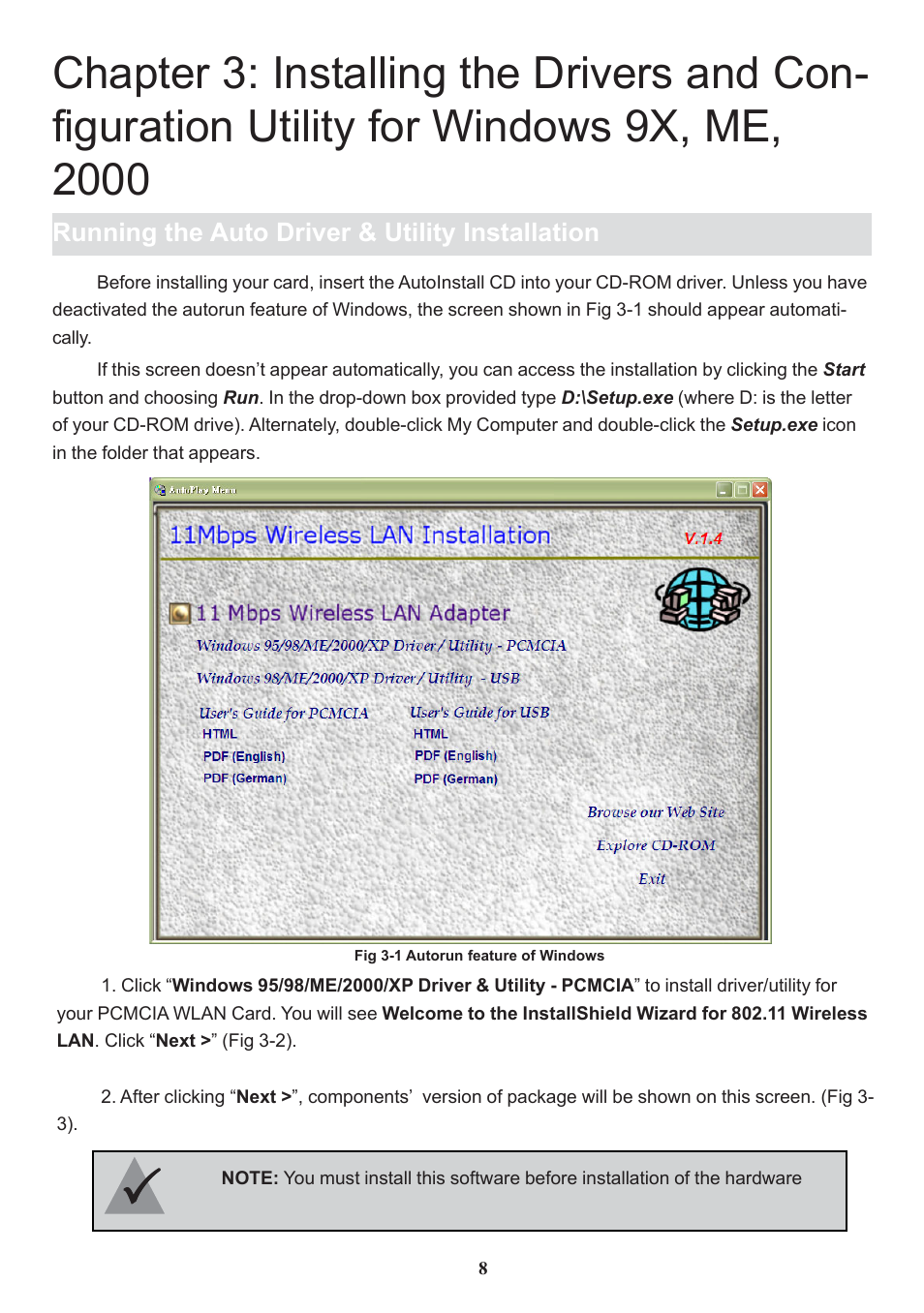 Chenbro Wireless LAN PC Card 11Mbps User Manual | Page 9 / 30