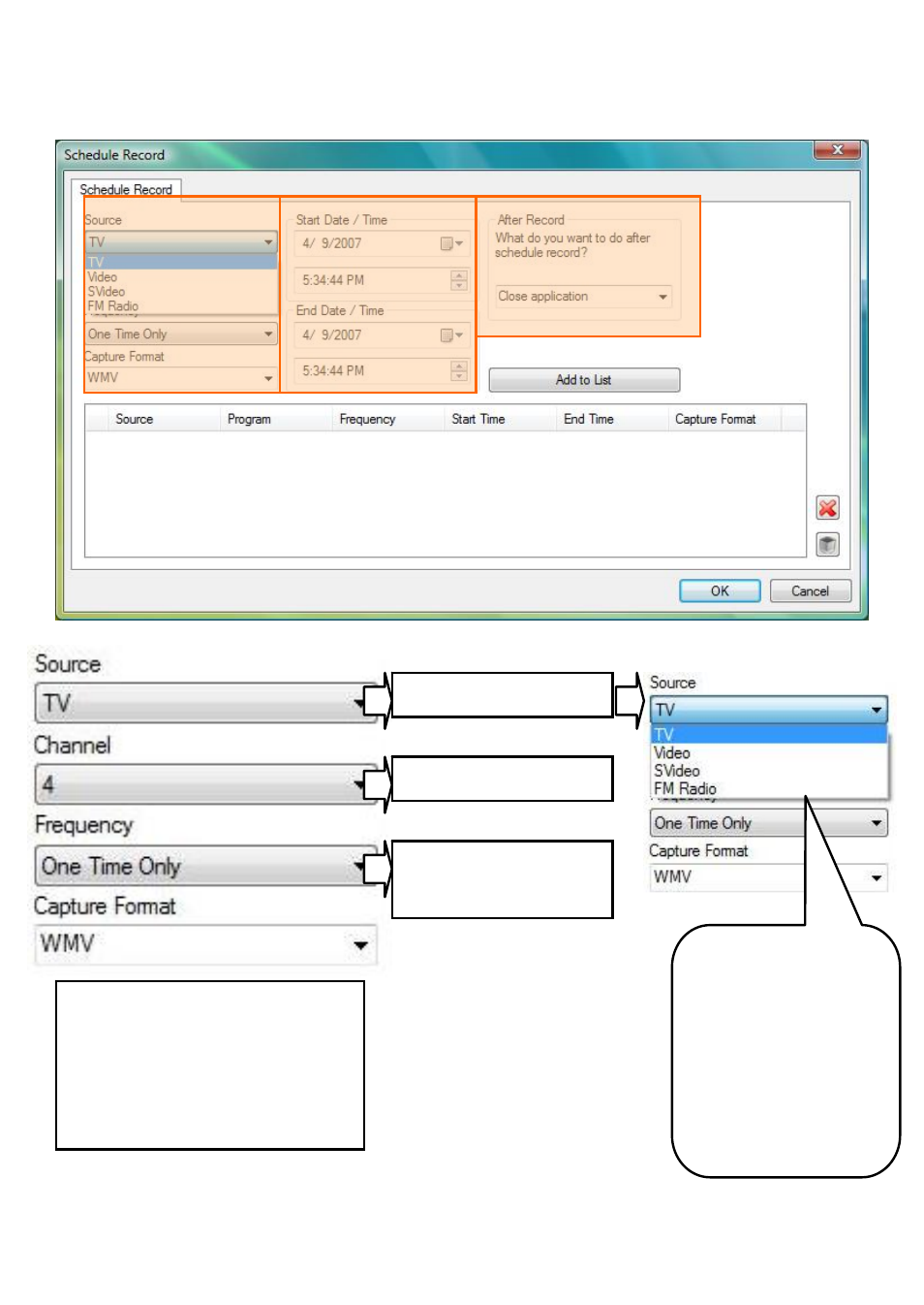 Schedule recording | Chenbro TVExpert 874-00101 User Manual | Page 9 / 17