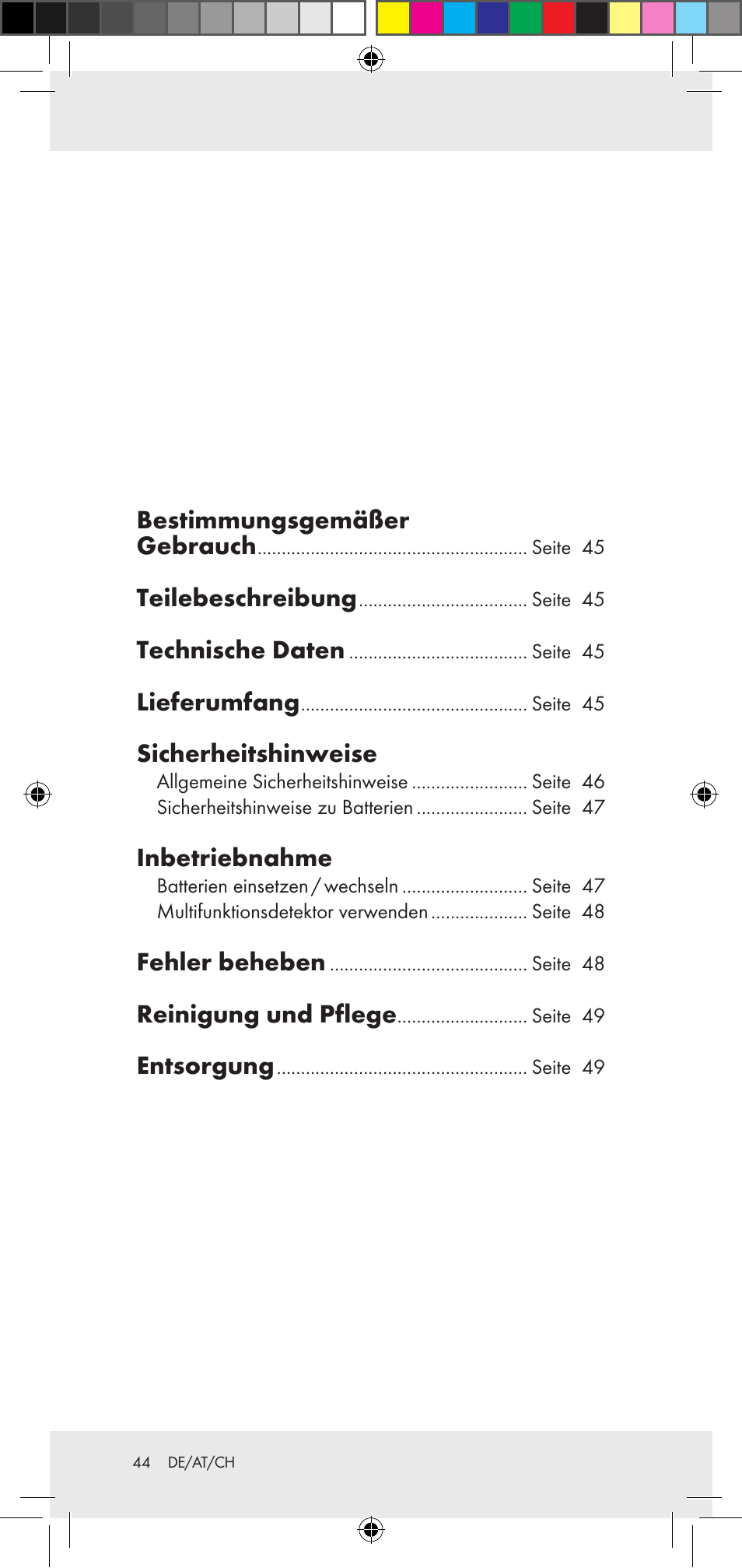 Powerfix Z29948 User Manual | Page 44 / 50