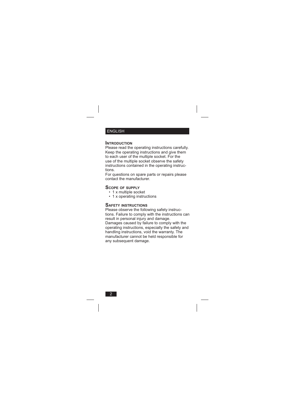 Powerfix Extension Lead User Manual | Page 3 / 52