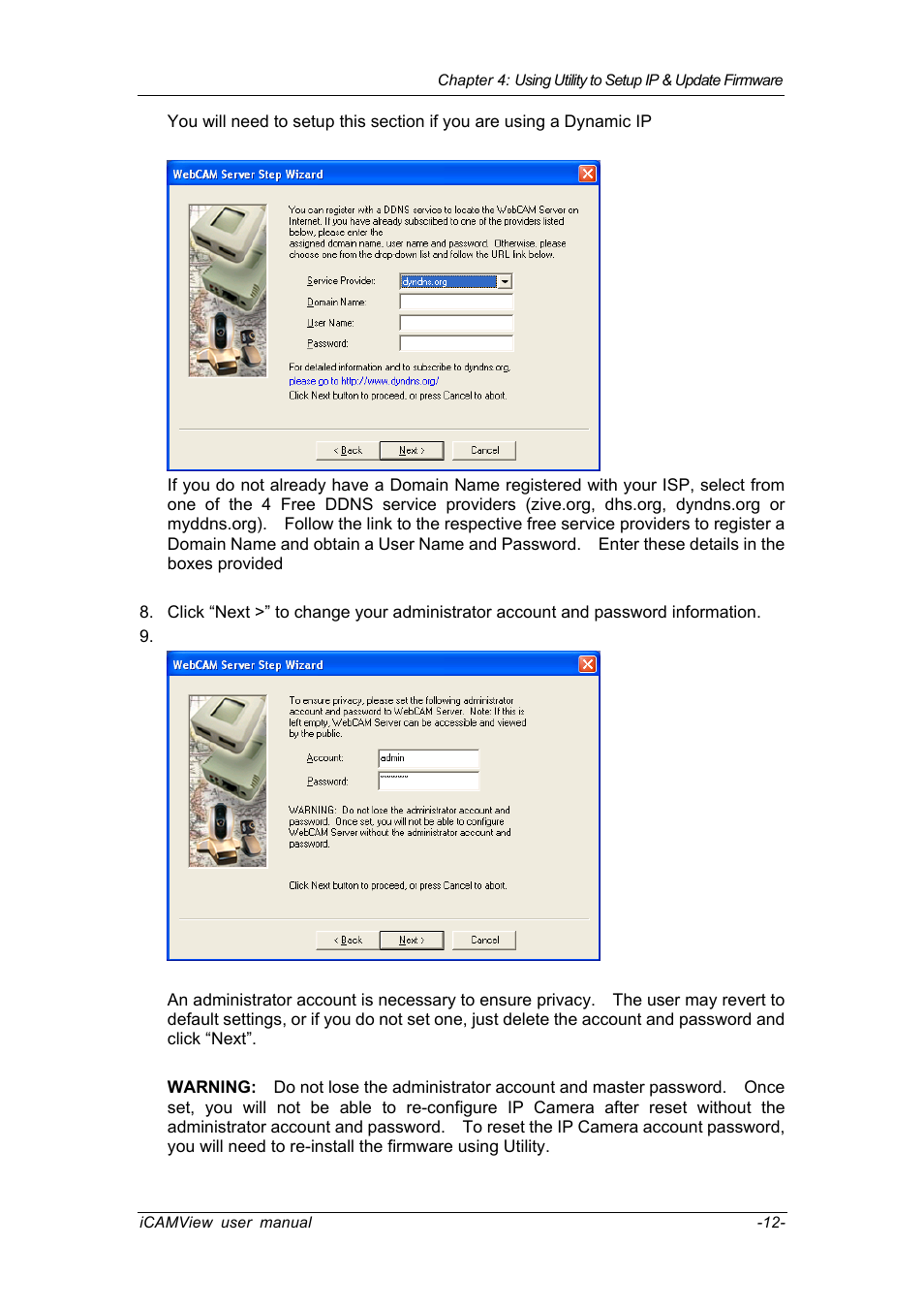Chenbro IP CAMERA 050862 User Manual | Page 15 / 90