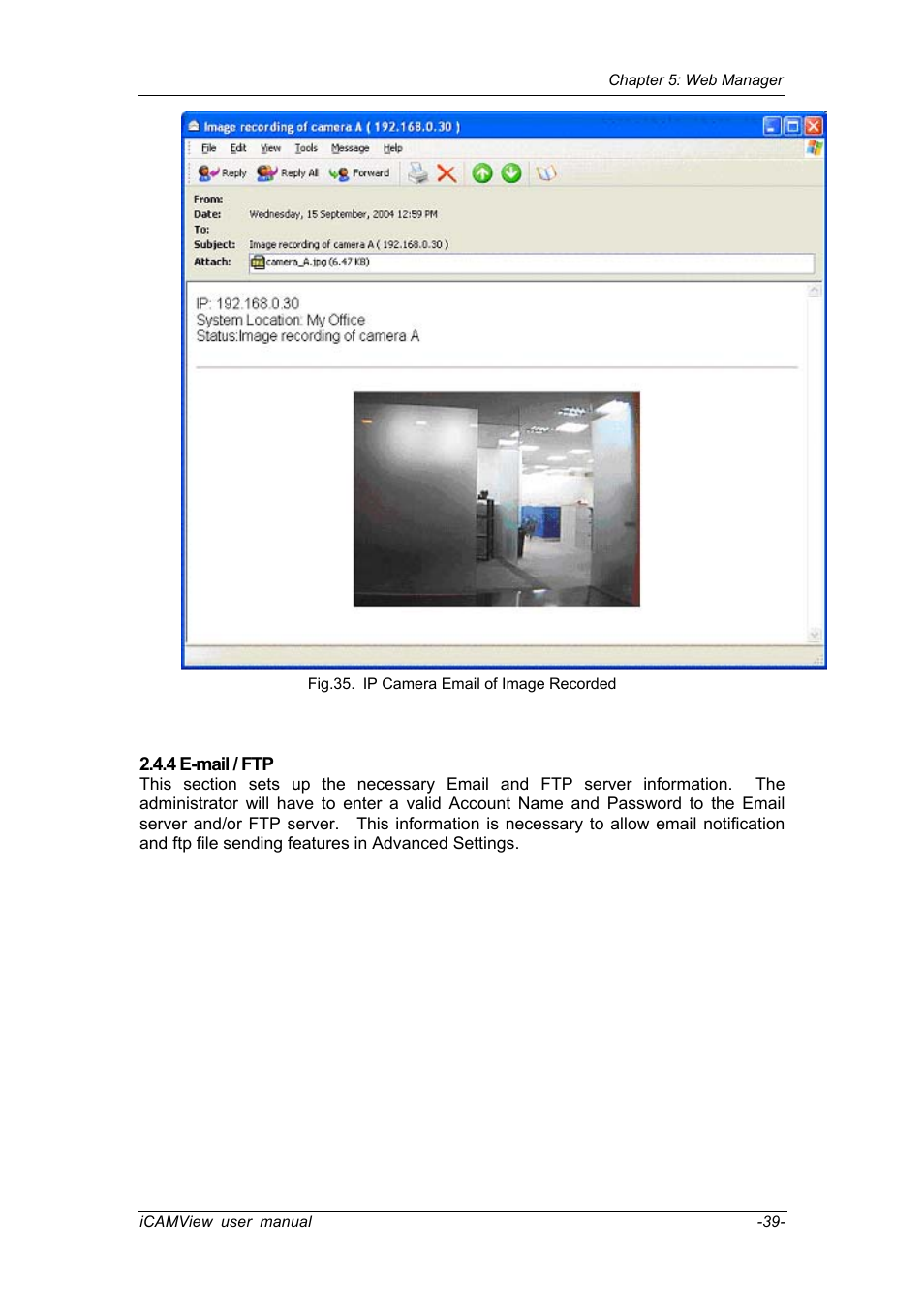 4 e-mail / ftp | Chenbro IP CAMERA 050862 User Manual | Page 42 / 90