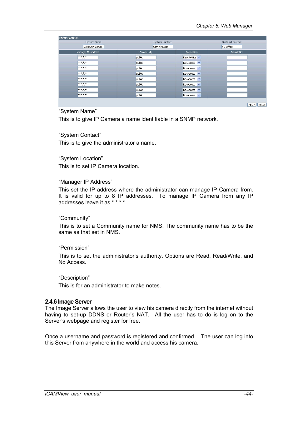 6 image server | Chenbro IP CAMERA 050862 User Manual | Page 47 / 90