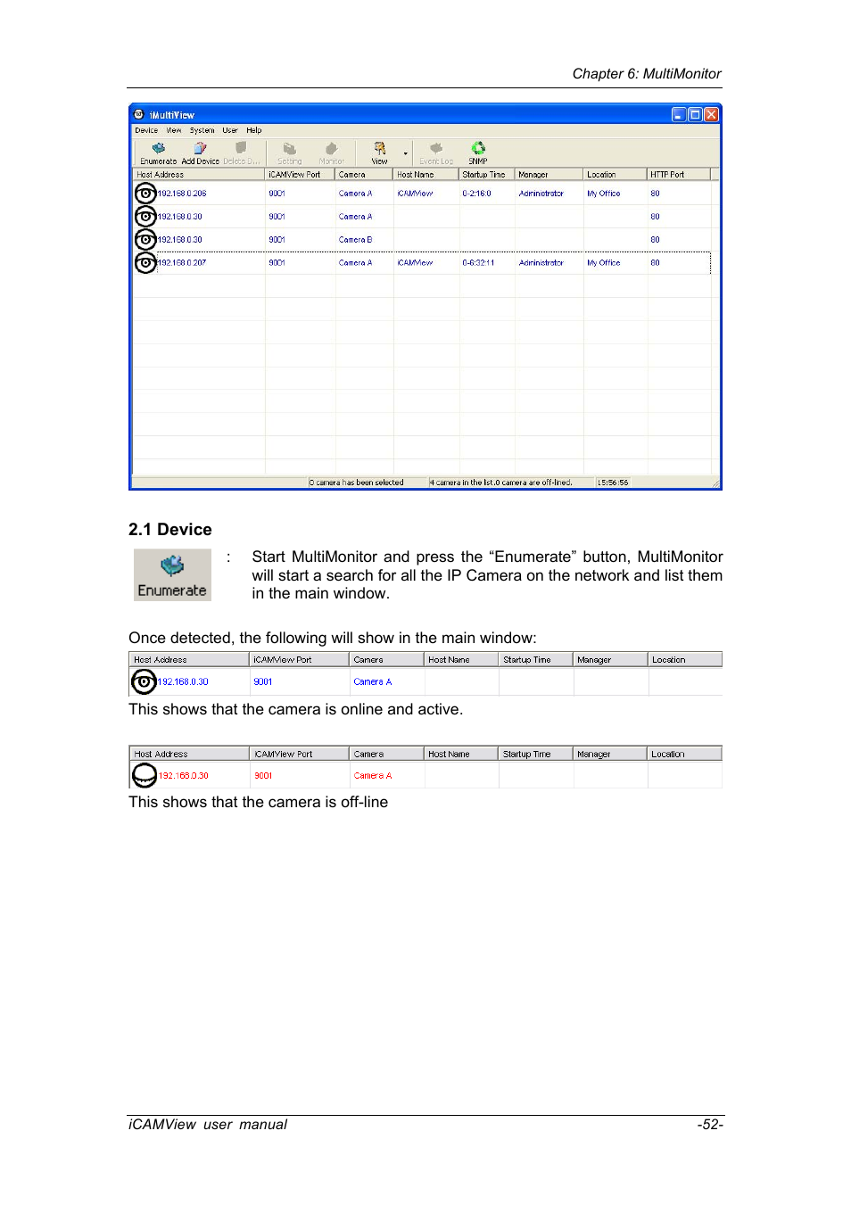 1 device | Chenbro IP CAMERA 050862 User Manual | Page 55 / 90